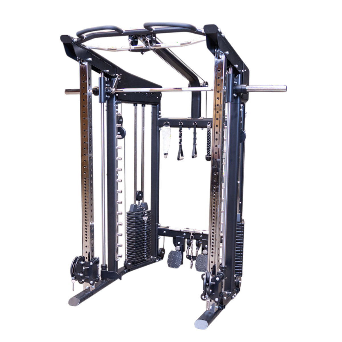 Body-Solid GFSR100 All-in-One Smith Machine / Functional Trainer on white background