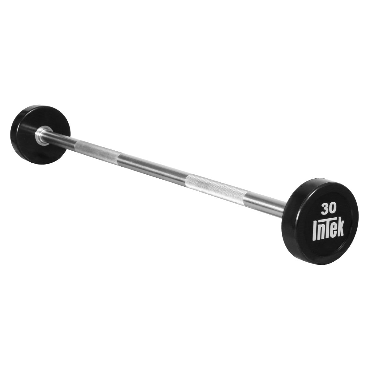 Intek Strength Bravo Series Urethane Straight Barbell on white background