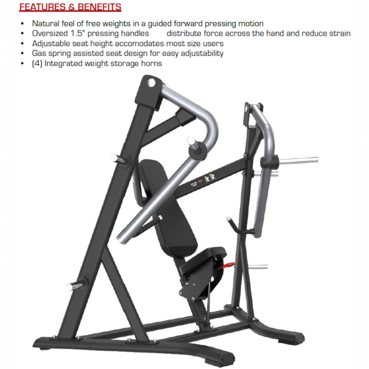 TKO 702DP Signature Series Unilateral Converging Decline Press features