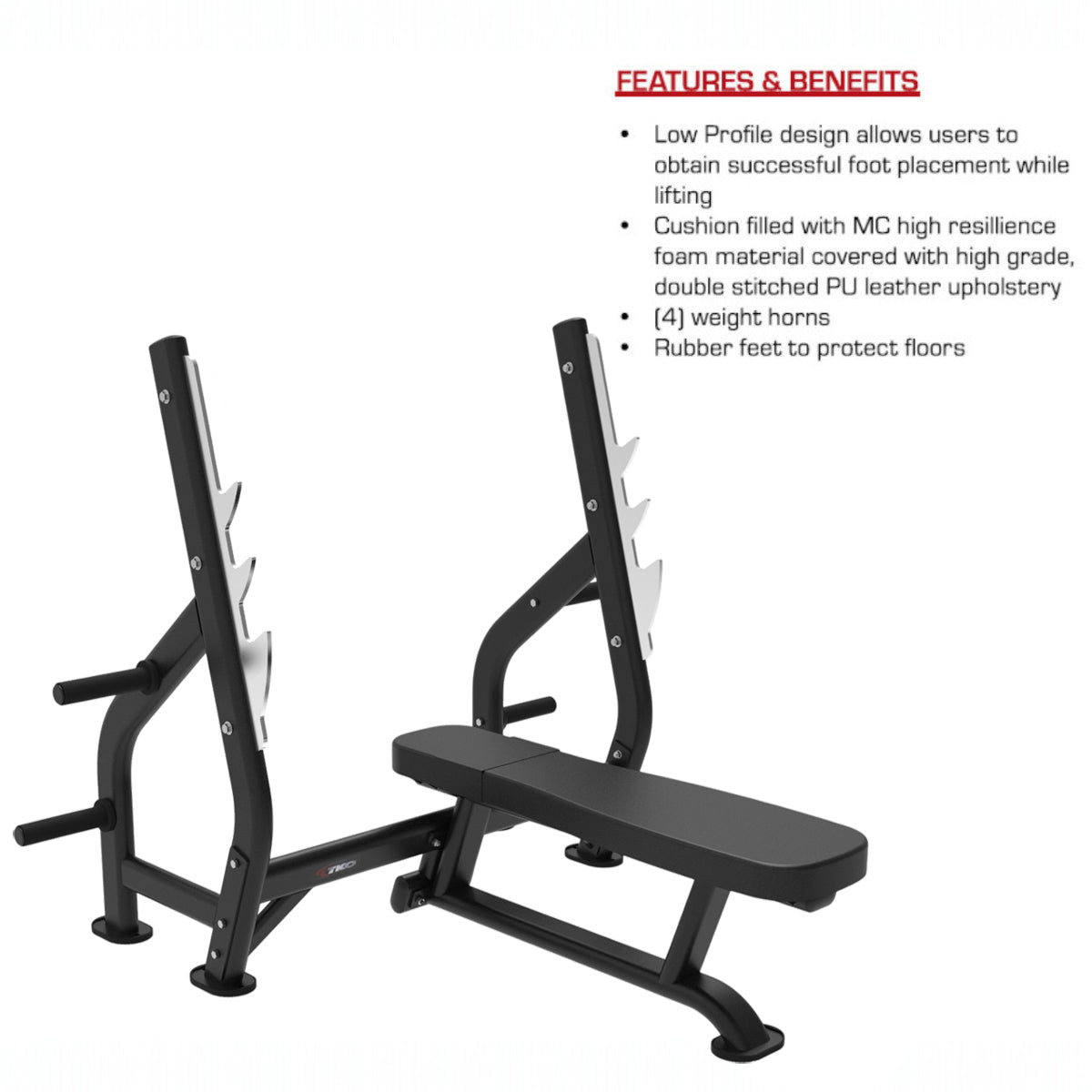 TKO 7040-G2 Signature Olympic Flat Bench specs