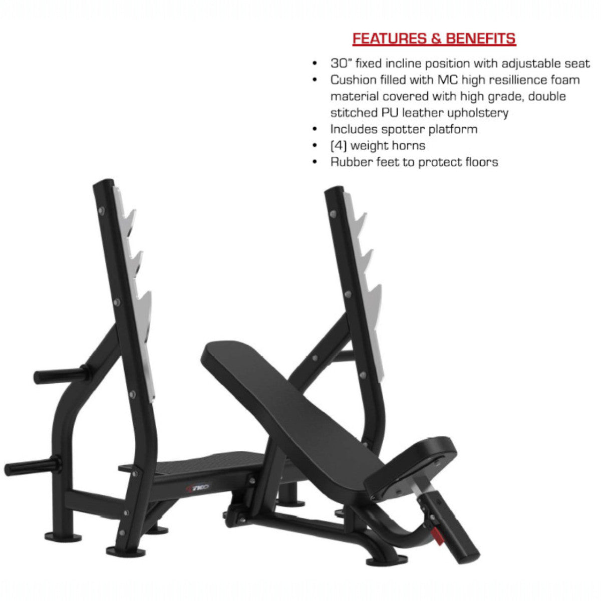 TKO 7041-G2 Signature Olympic Incline Bench specs