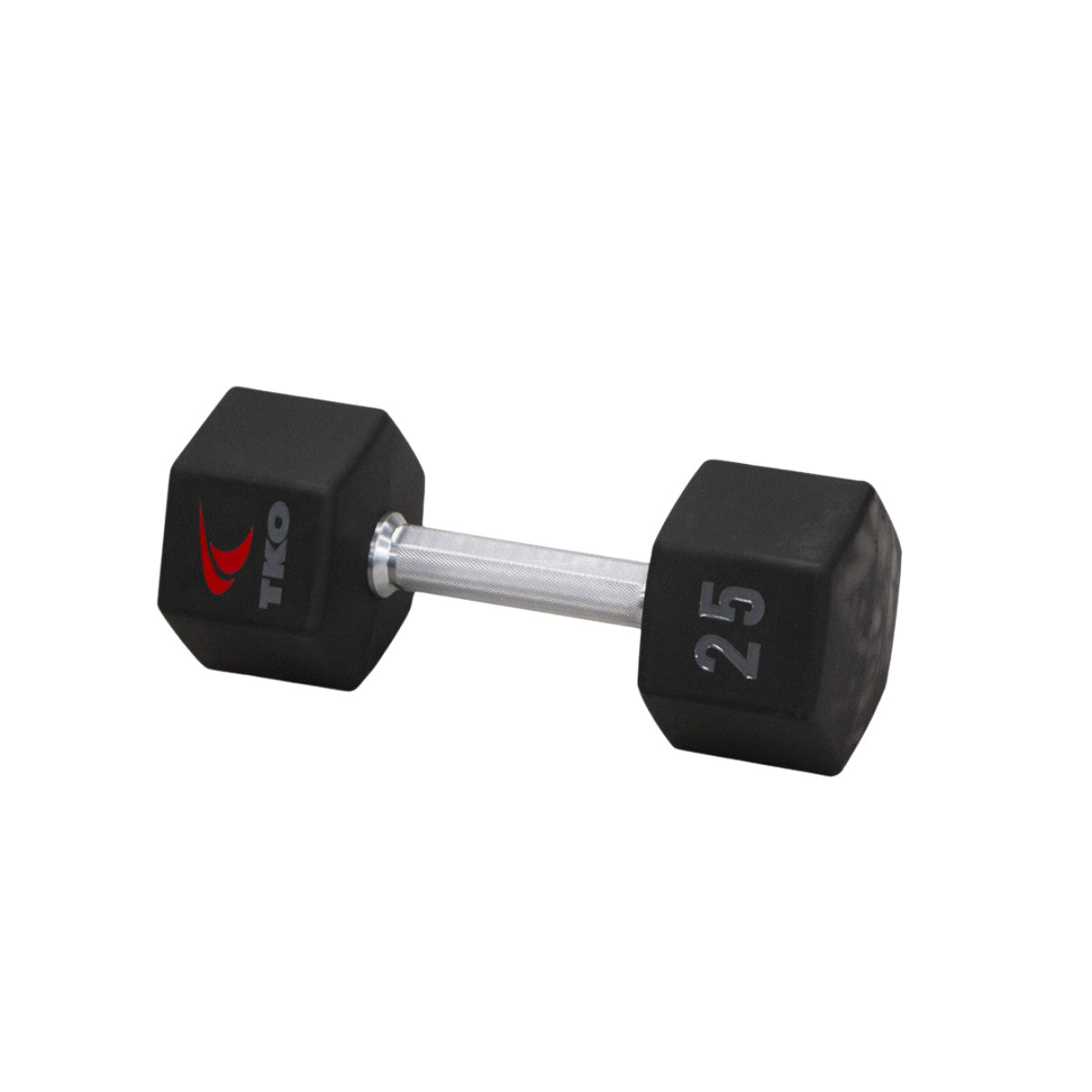 TKO 816TXU 25 lb dumbbell shown on white background.