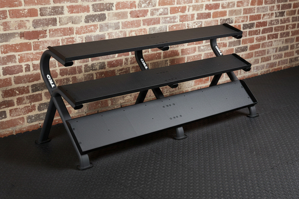 TKO 891HDR-BK rack angle view next to brick wall