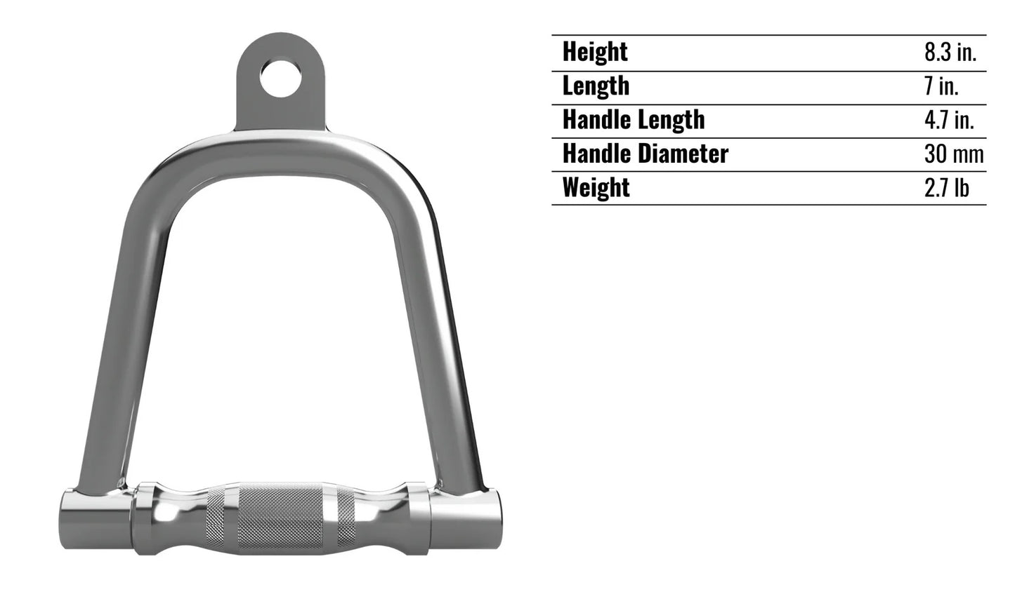 Troy Barbell VTX TCCH-D Heavy Duty Single Cable Handle specifications.