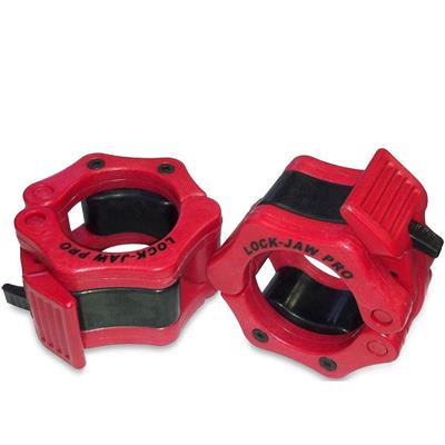 Lock-Jaw Pro Barbell Olympic Collar - Red Lock-Jaw Pro Barbell Olympic Collar - Red