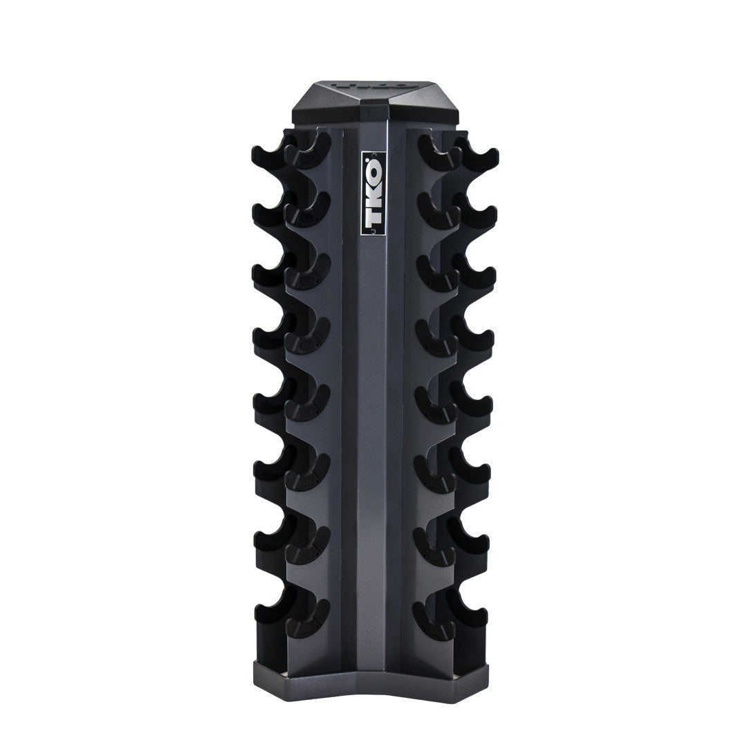 TKO Strength 826VDR8-BK black dumbbell rack