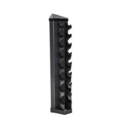 TKO Strength 826VDR8-BK black dumbbell rack side view