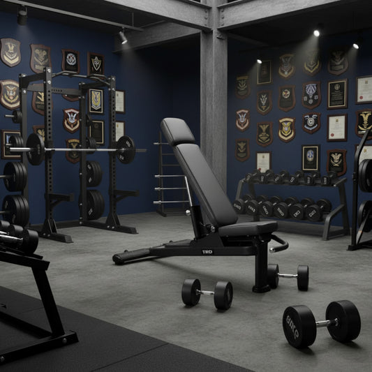 TKO 874MA-BK Commercial Multi-Angle Bench in gym
