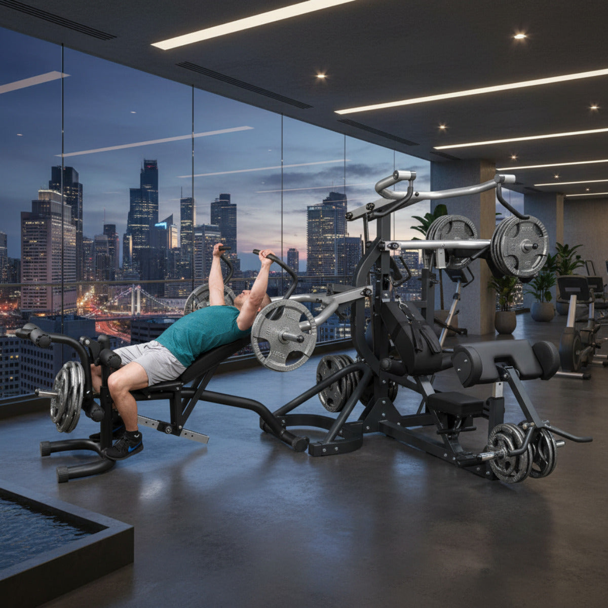 Body-Solid Freeweight Leverage Gym SBL460P4 in gym