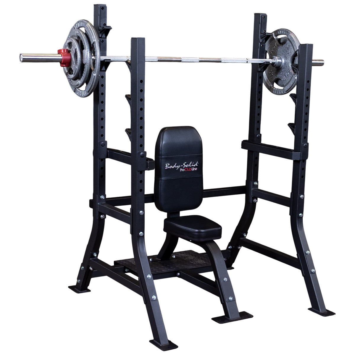 Body-Solid SOSB250 Pro ClubLine Olympic Shoulder Press Bench on white background