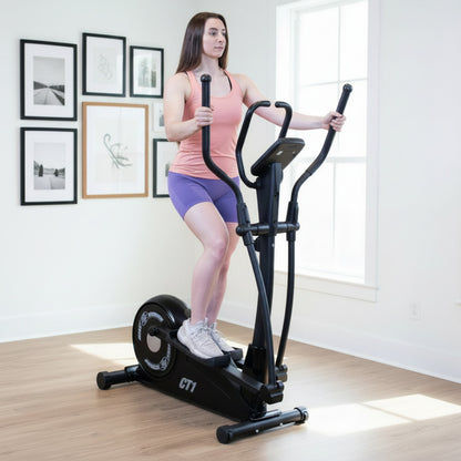 Body-Solid BFCT1B Best Fitness Elliptical Cross Trainer with woman exercising