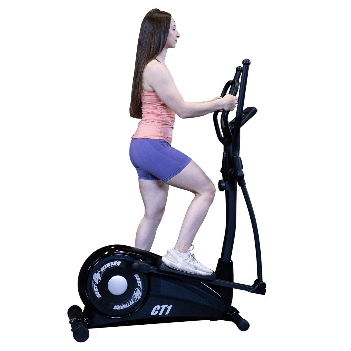 Body-Solid BFCT1B Best Fitness Elliptical Cross Trainer with woman exercising