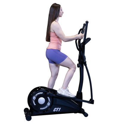 Body-Solid BFCT1B Best Fitness Elliptical Cross Trainer with woman exercising