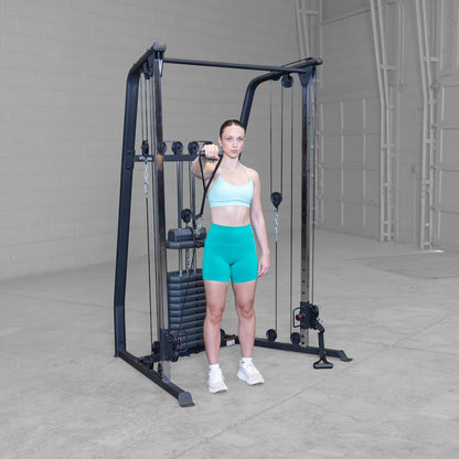 Best Fitness BFFT10B Functional Trainer girl exercising