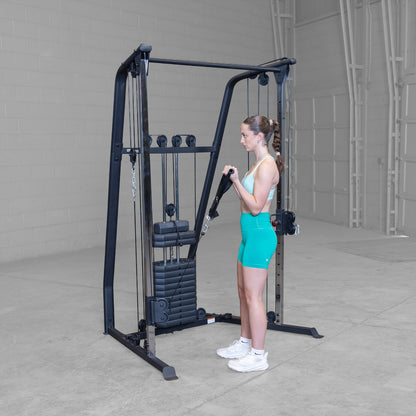 Best Fitness BFFT10B Functional Trainer girl exercising