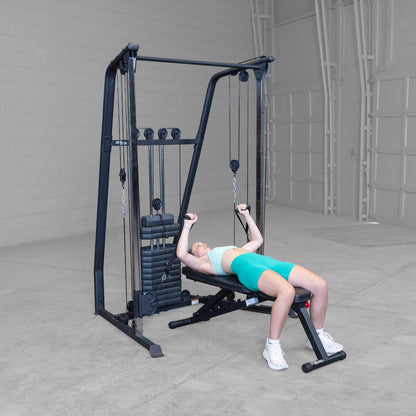 Best Fitness BFFT10B Functional Trainer girl exercising