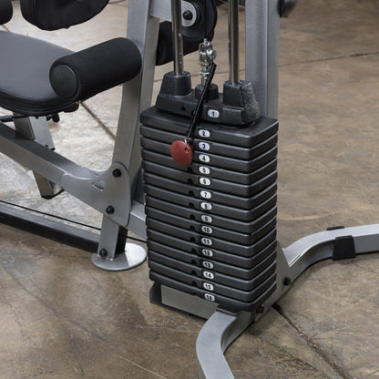 Body-Solid Powerline BSG10X Multi-Station Home Gym exercise