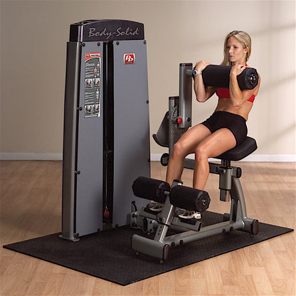 Body-Solid DABB ProDual Ab and Back Machine woman exercising