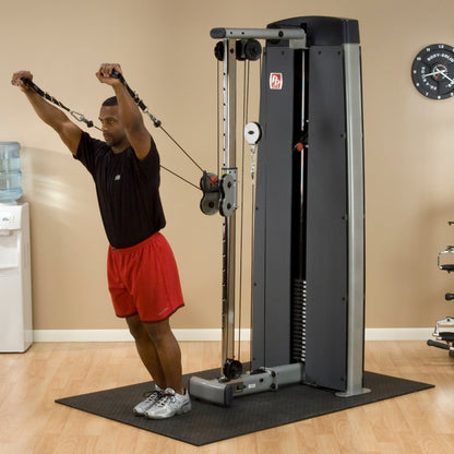 Body-Solid ProDual DPCC Cable Column Machine man exercising
