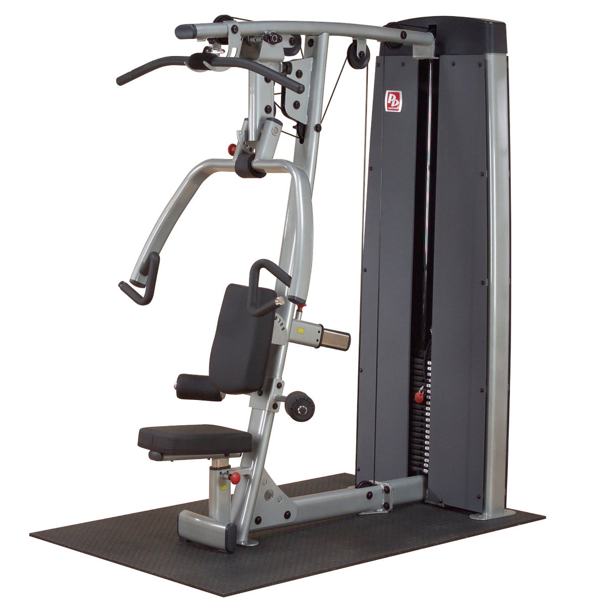 Body-Solid DPLSSF ProDual Press Arm Lat Machine on white background