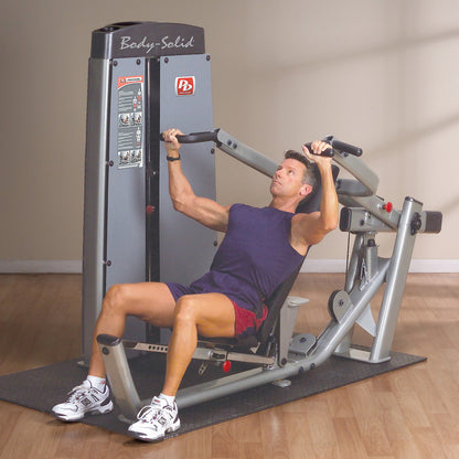 Body-Solid DPRSSF ProDual Multi Press in gym with man exercising