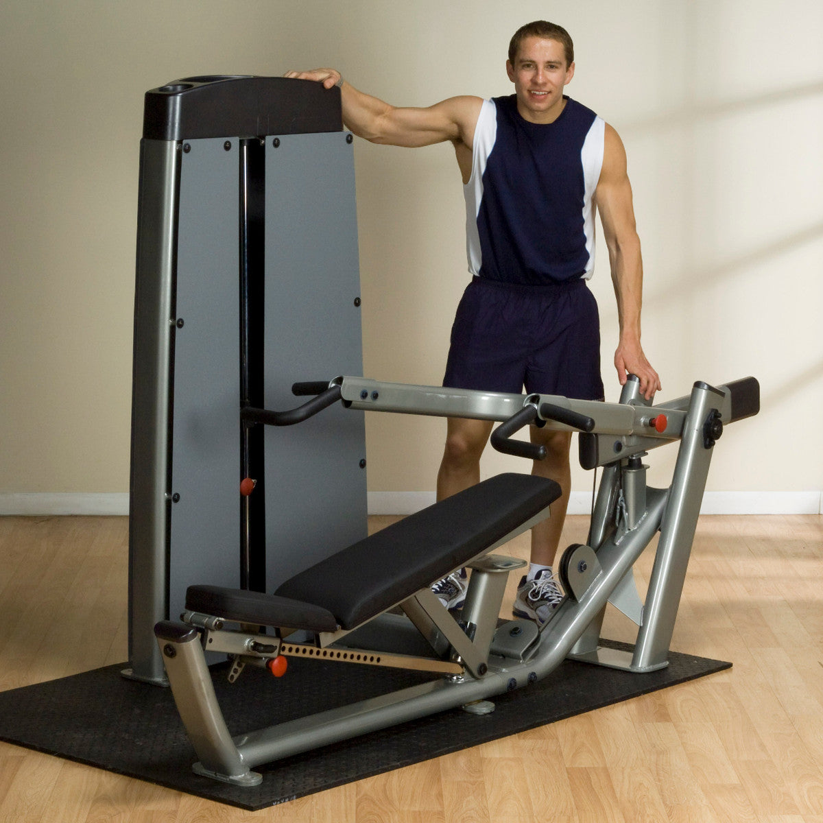 Body-Solid DPRSSF ProDual Multi Press in gym with man
