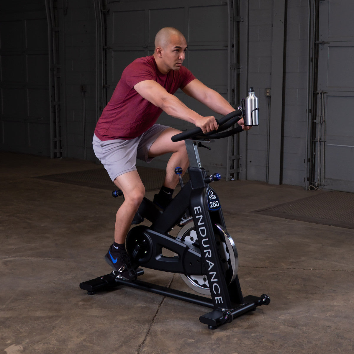 Body-Solid Endurance ESB250 Indoor Cycle man exercising