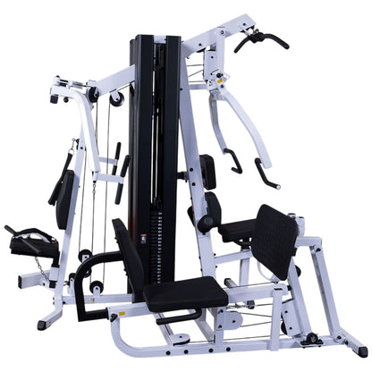 Body-Solid EXM3000LPS Dual Stack Home Gym with Leg Press on white background