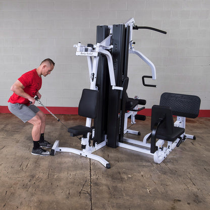 Body-Solid EXM3000LPS Dual Stack Home Gym with Leg Press exercise