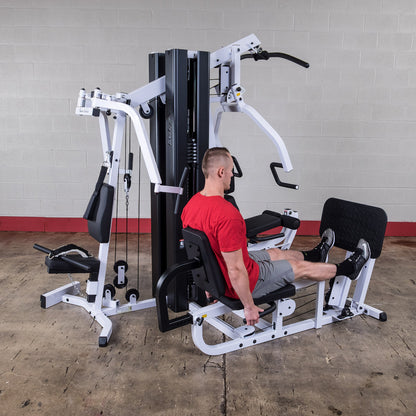 Body-Solid EXM3000LPS Dual Stack Home Gym with Leg Press exercise