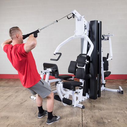 Body-Solid EXM3000LPS Dual Stack Home Gym with Leg Press exercise