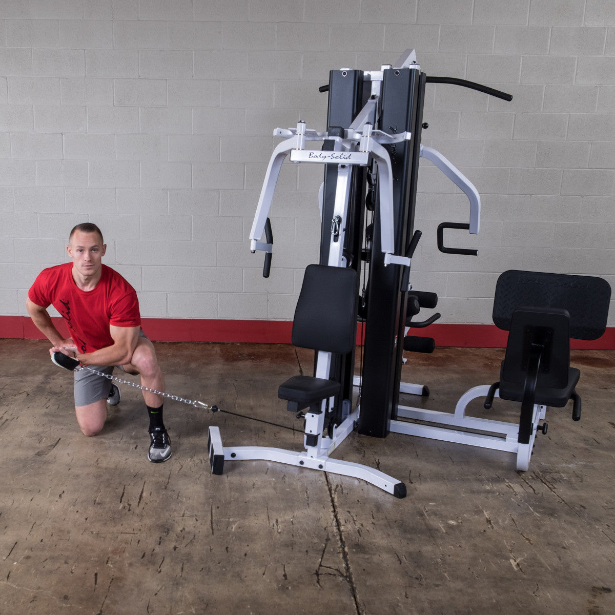 Body-Solid EXM3000LPS Dual Stack Home Gym exercise