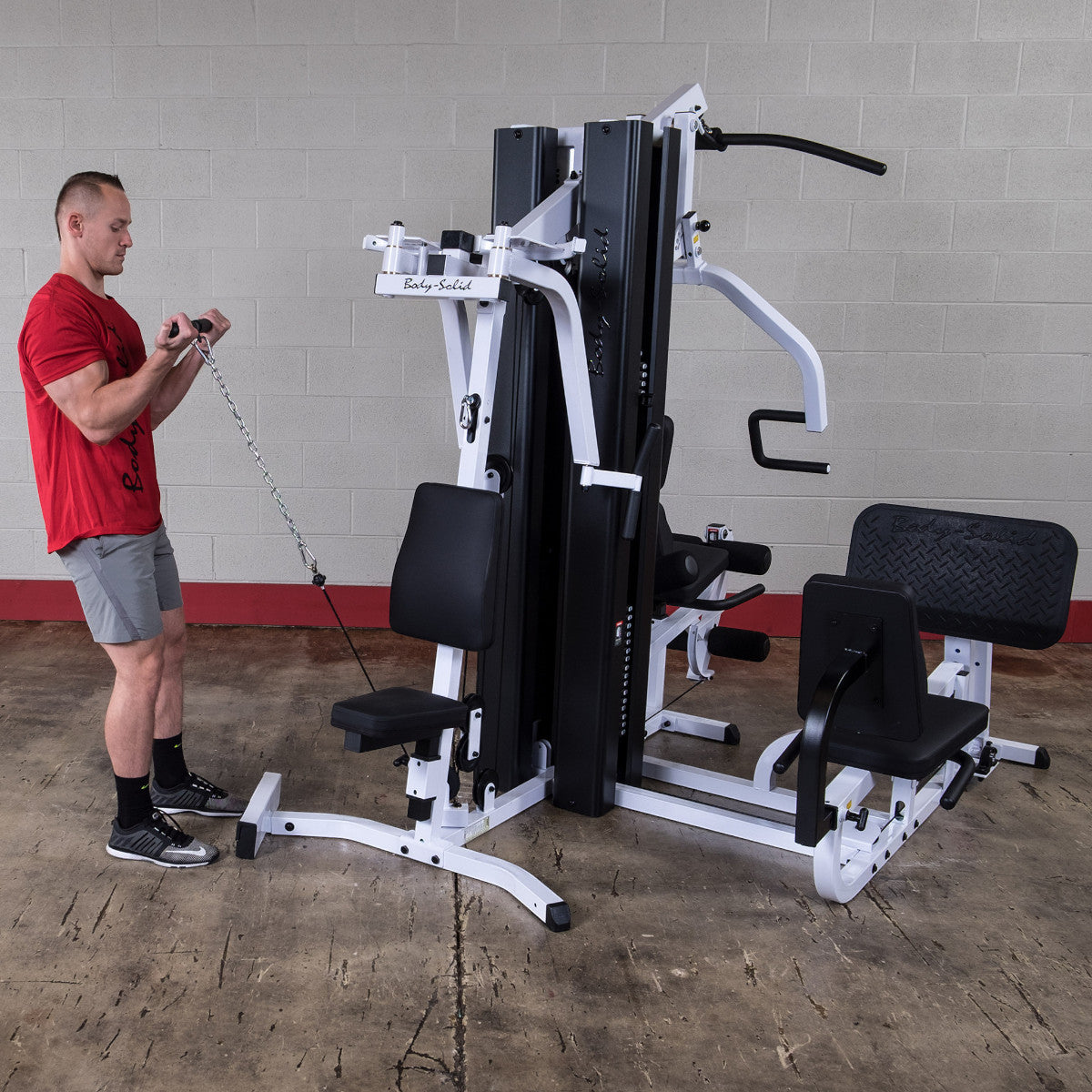 Body-Solid EXM3000LPS Dual Stack Home Gym exercise