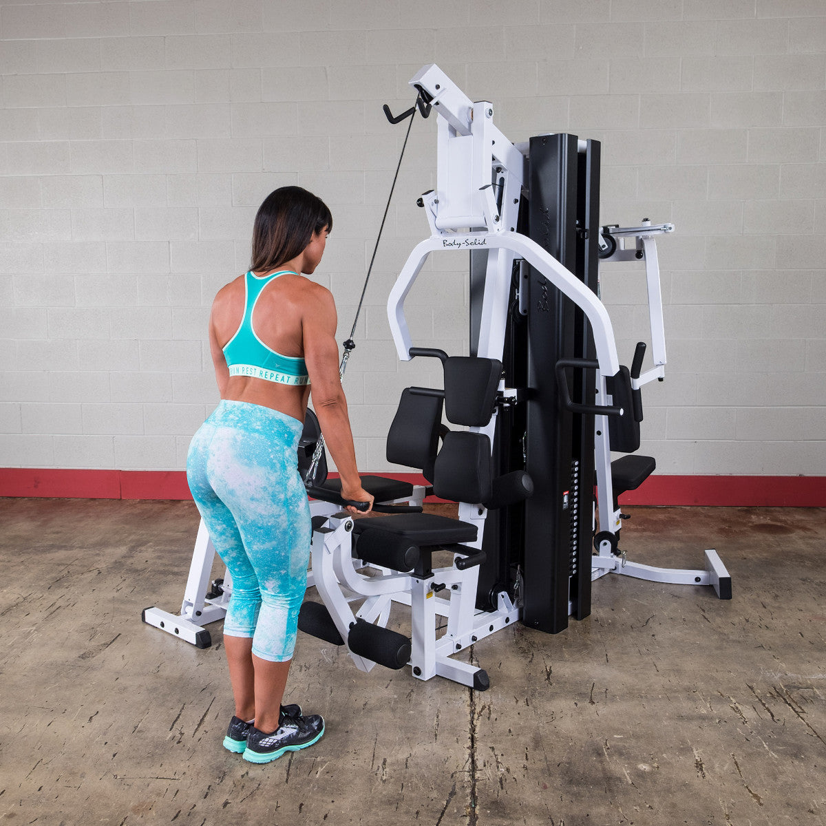 Body-Solid EXM3000LPS Dual Stack Home Gym exercise