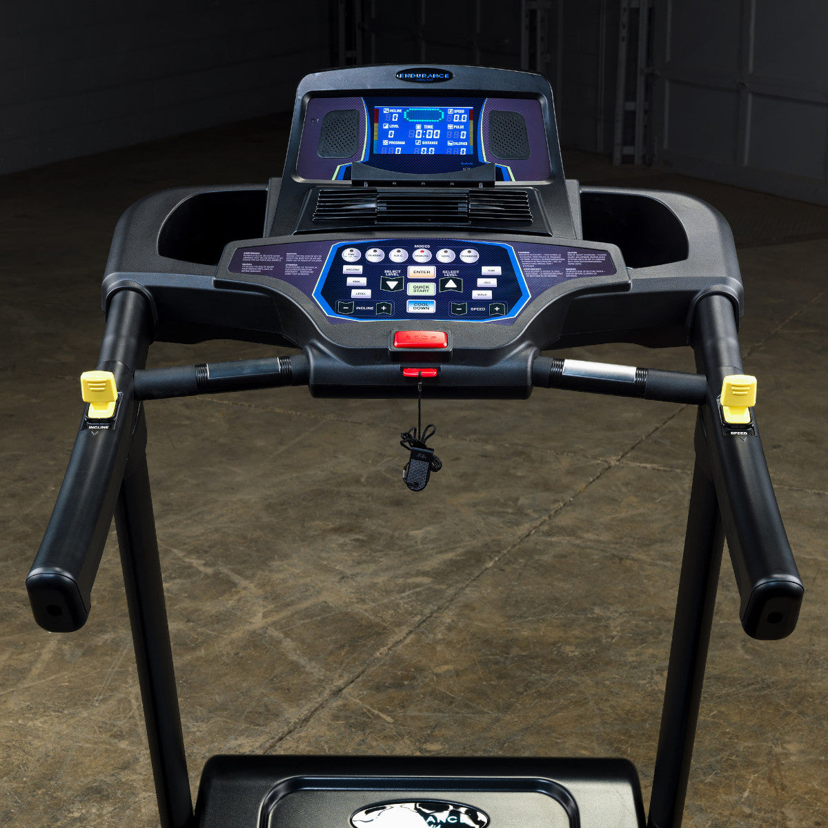 Body-Solid Endurance T150 Commercial Treadmill console