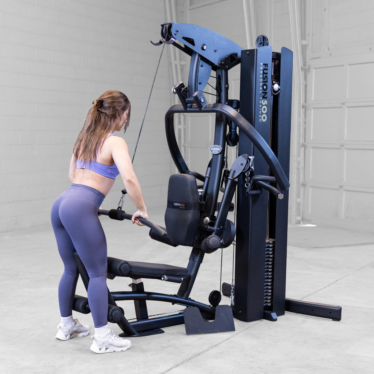Body-Solid FUSION 500B Personal Trainer Gym with Functional Trainer Arms exercise