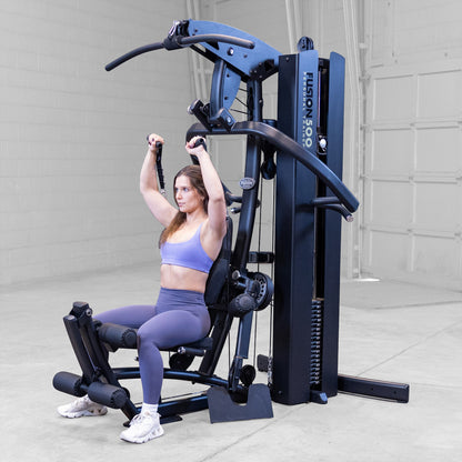 Body-Solid FUSION 500B Personal Trainer Gym with Functional Trainer Arms exercise