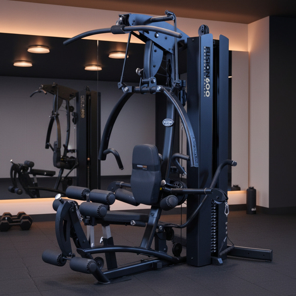 Body-Solid FUSION 600 Bi-Angular Gym with Functional Trainer Arms in home gym