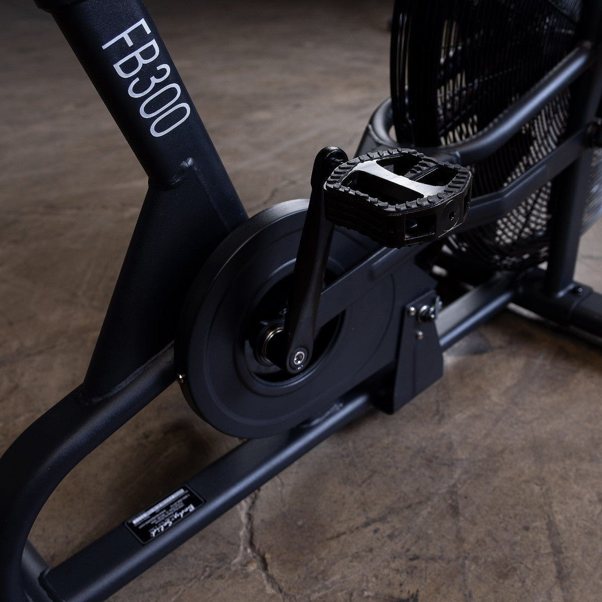 Body-Solid Endurance Dual Action Fan Bike pedal closeup