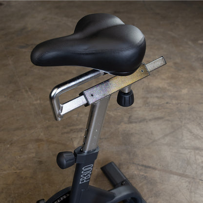 Body-Solid Endurance Dual Action Fan Bike seat closeup