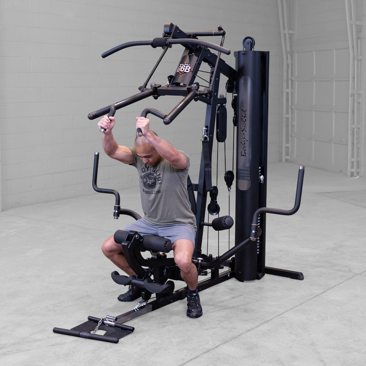 Body-Solid G6B Bi-Angular Gym with Perfect Pec Station exercise