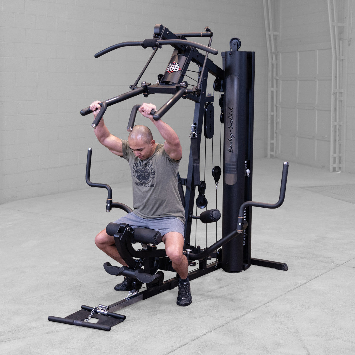 Body-Solid G6B Bi-Angular Gym with Perfect Pec Station exercise