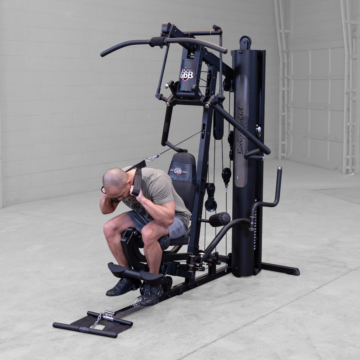 Body-Solid G6B Bi-Angular Gym with Perfect Pec Station exercise