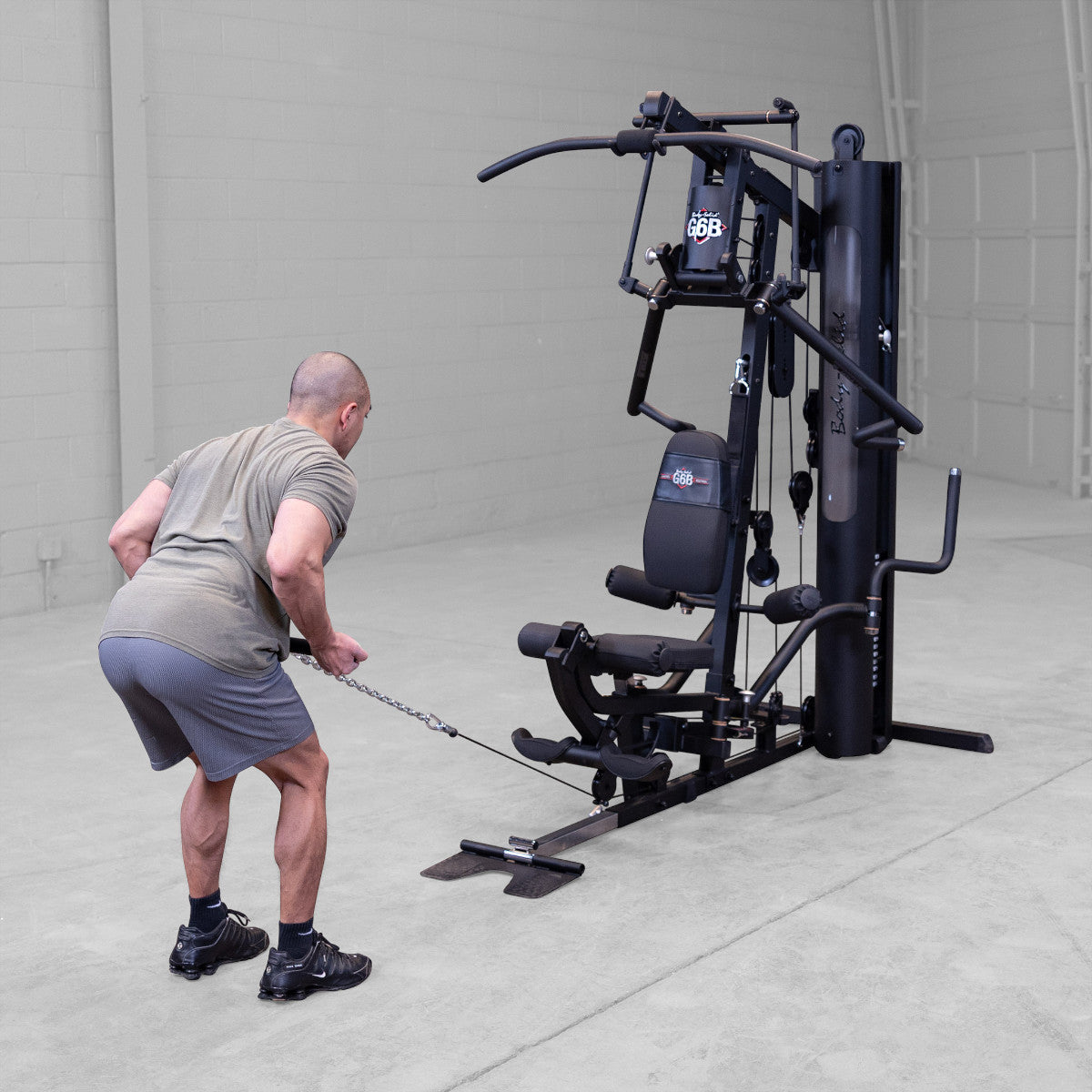 Body-Solid G6B Bi-Angular Gym with Perfect Pec Station exercise