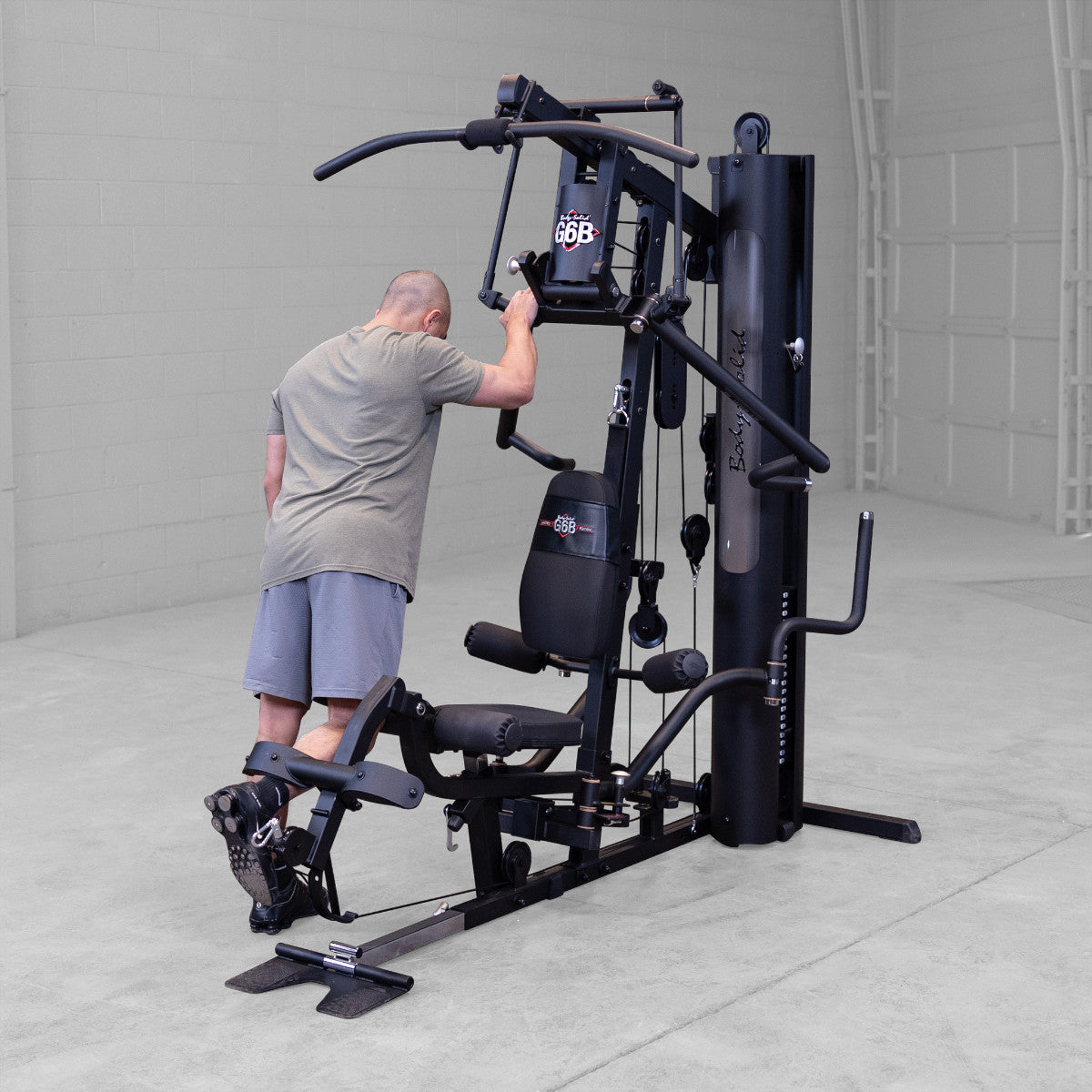 Body-Solid G6B Bi-Angular Gym with Perfect Pec Station exercise