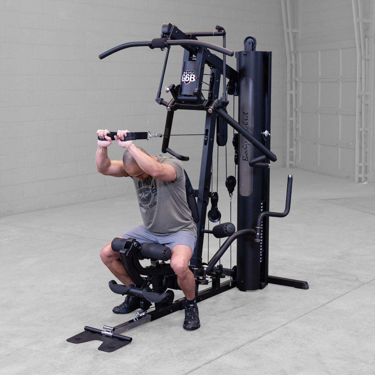 Body-Solid G6B Bi-Angular Gym with Perfect Pec Station exercise