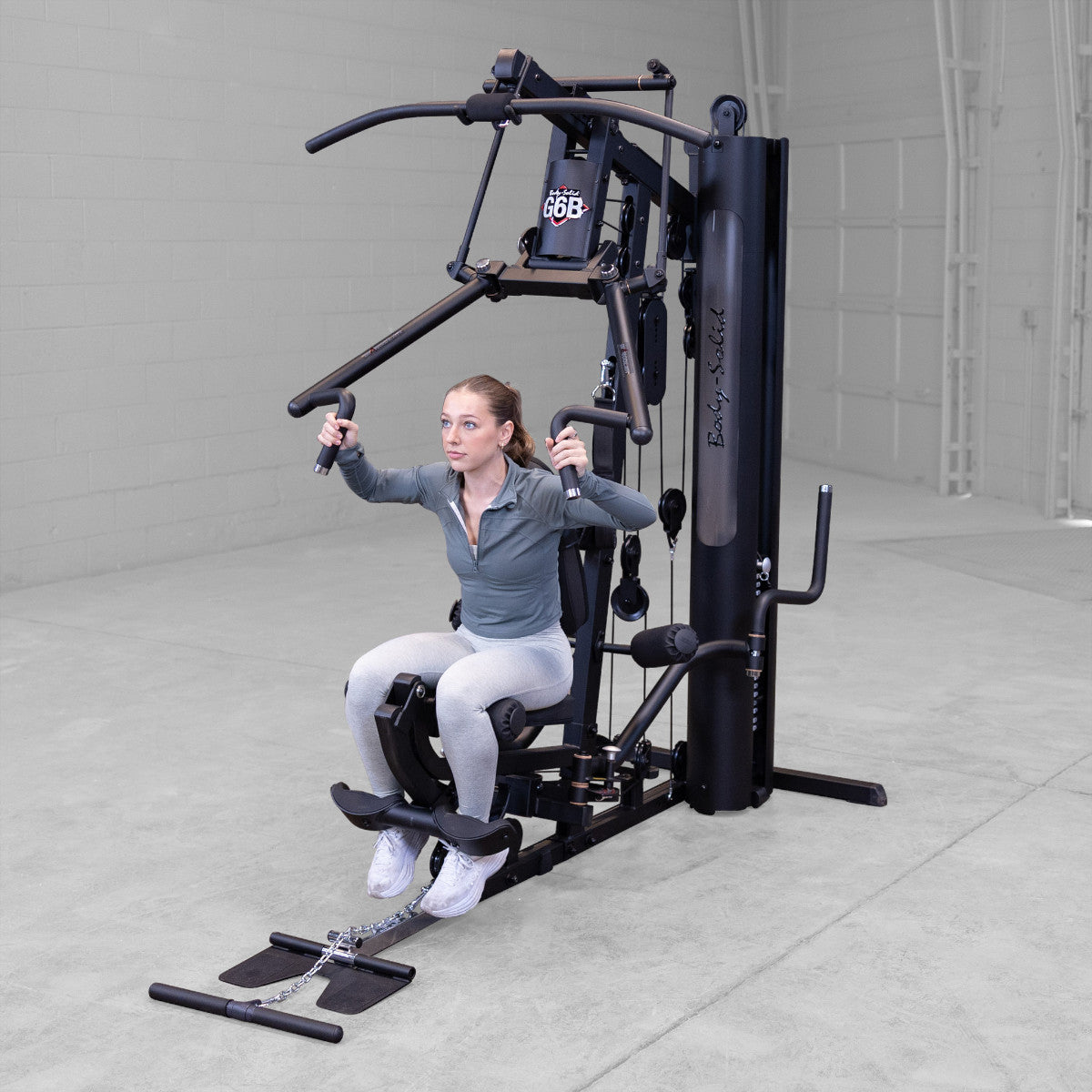Body-Solid G6B Bi-Angular Gym with Perfect Pec Station exercise