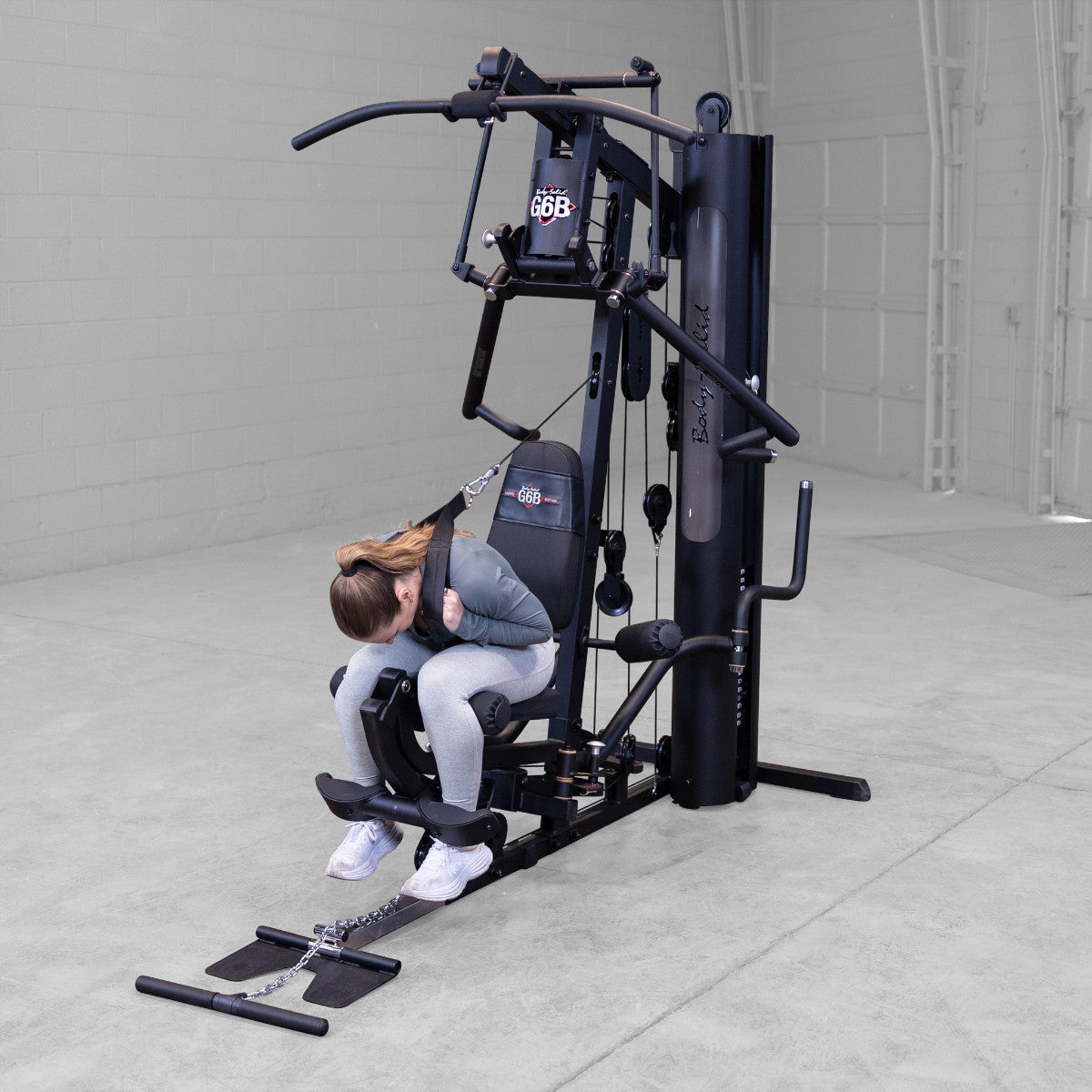 Body-Solid G6B Bi-Angular Gym with Perfect Pec Station exercise
