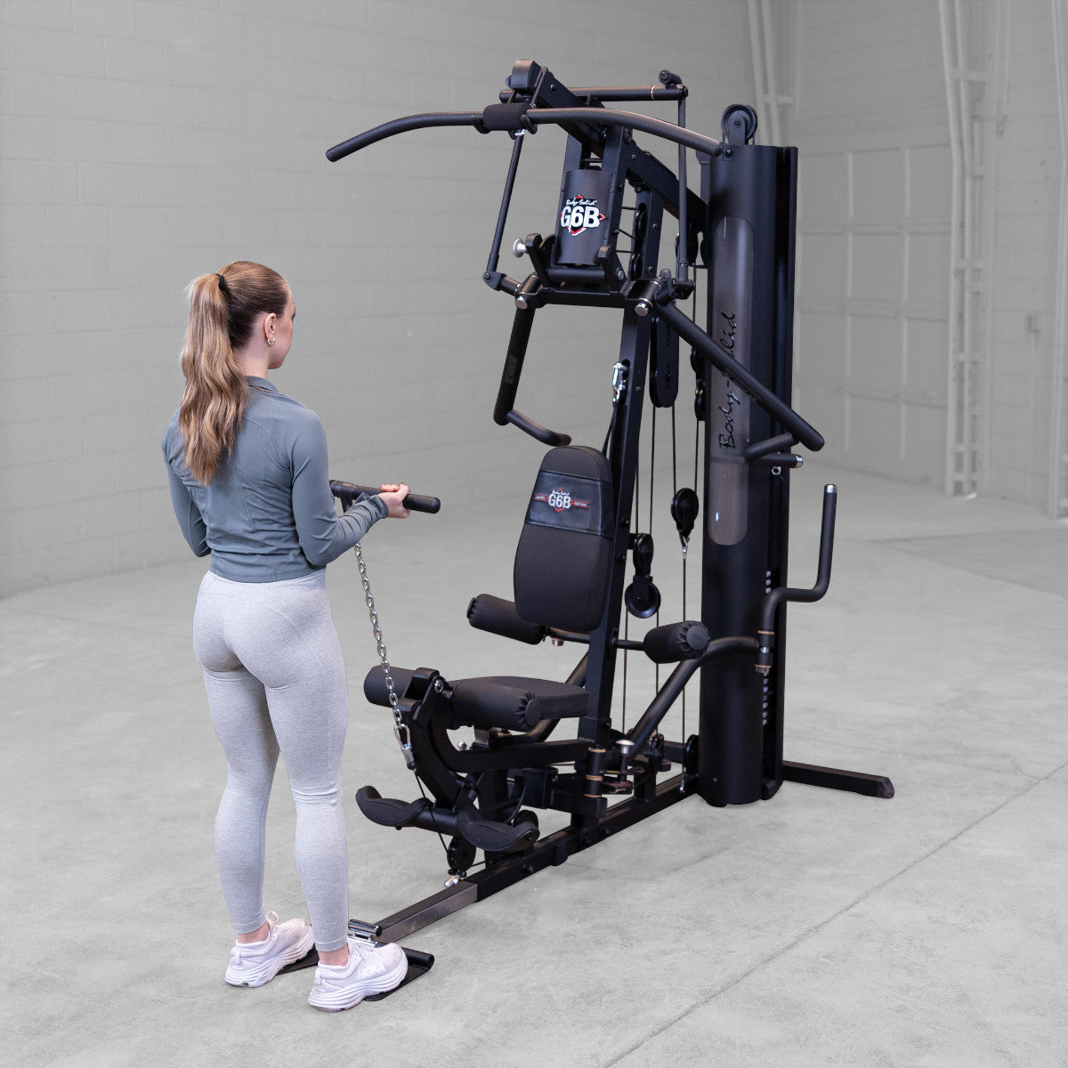 Body-Solid G6B Bi-Angular Gym with Perfect Pec Station exercise