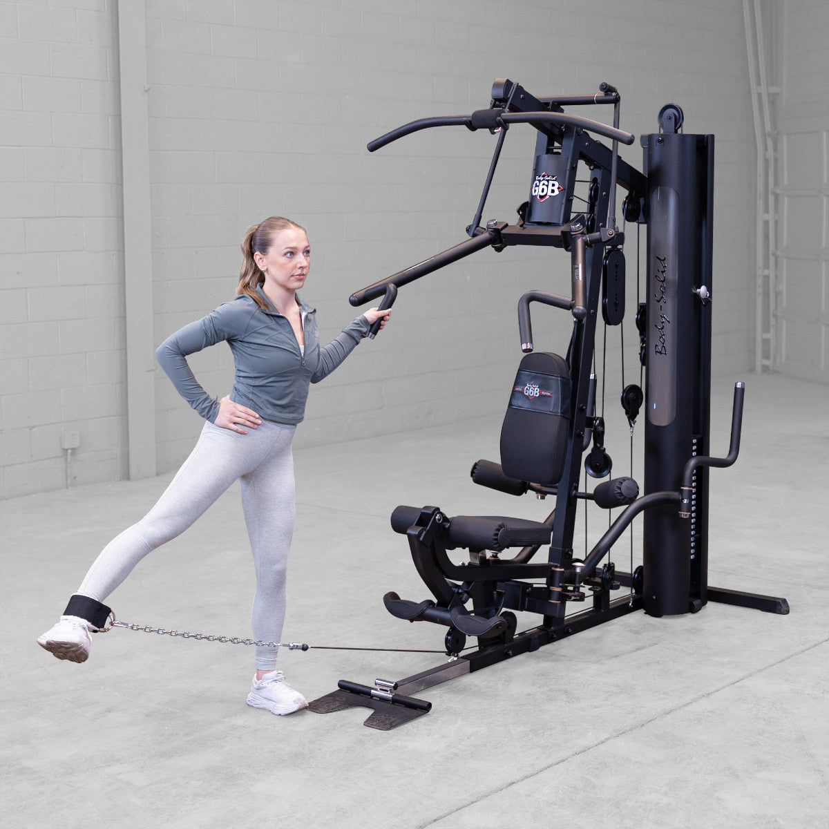 Body-Solid G6B Bi-Angular Gym with Perfect Pec Station exercise